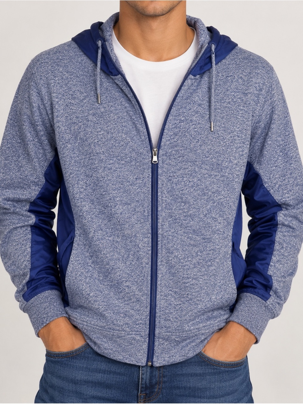 Michael Kors Men's Navy Lightweight Zip Hoodie. XL